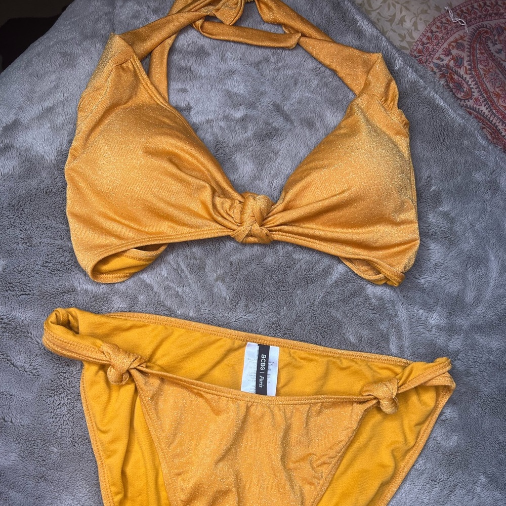 Gold Shimmery Two Piece Bikini